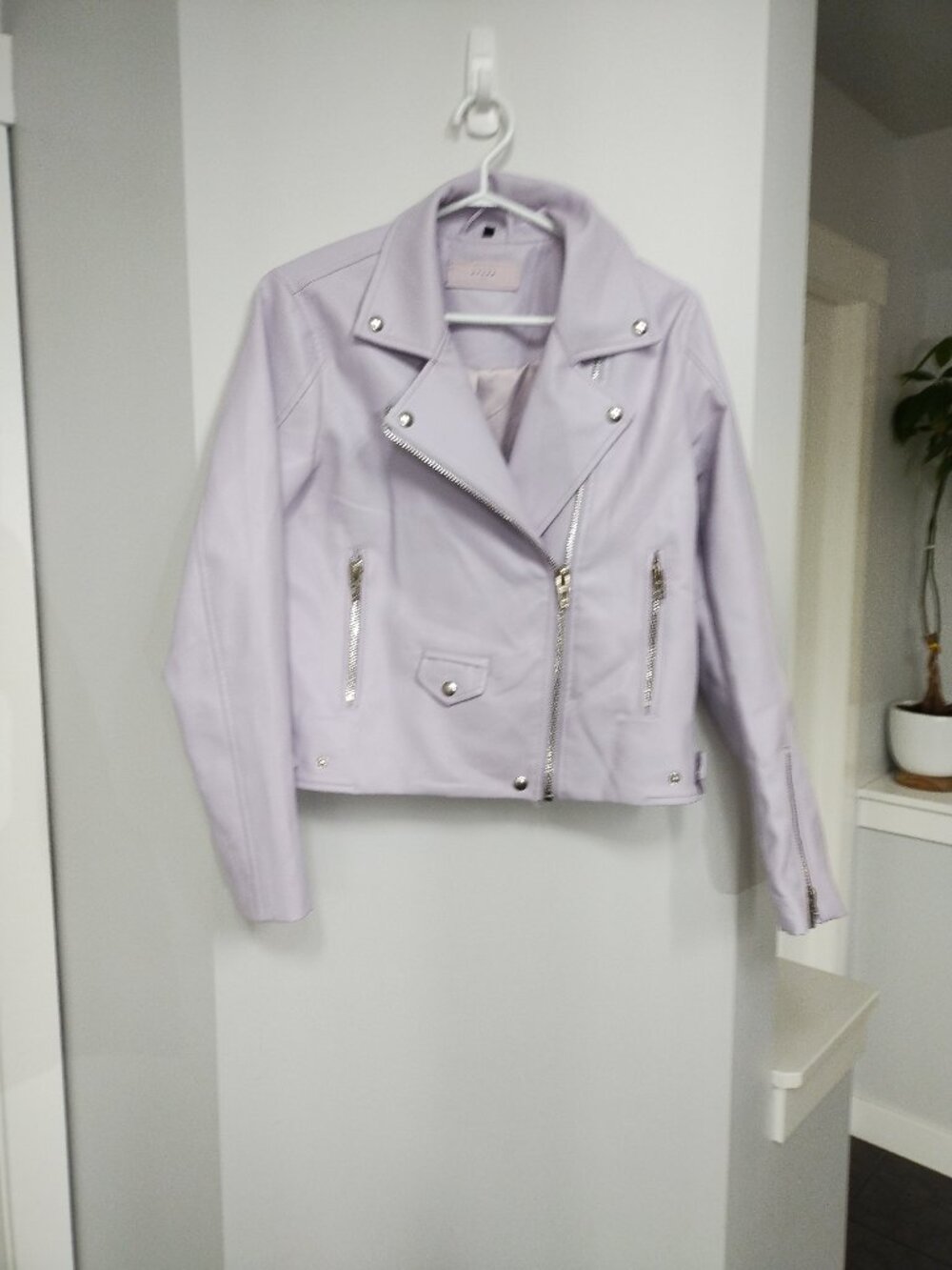 Never worn new Blank NYC light purple moto jacket